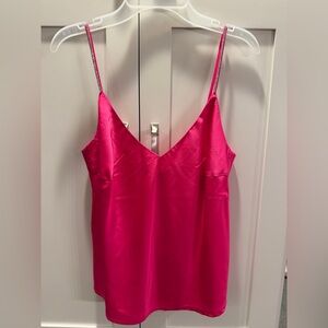 Rachel Zoe Vibrant Pink Satin Camisole